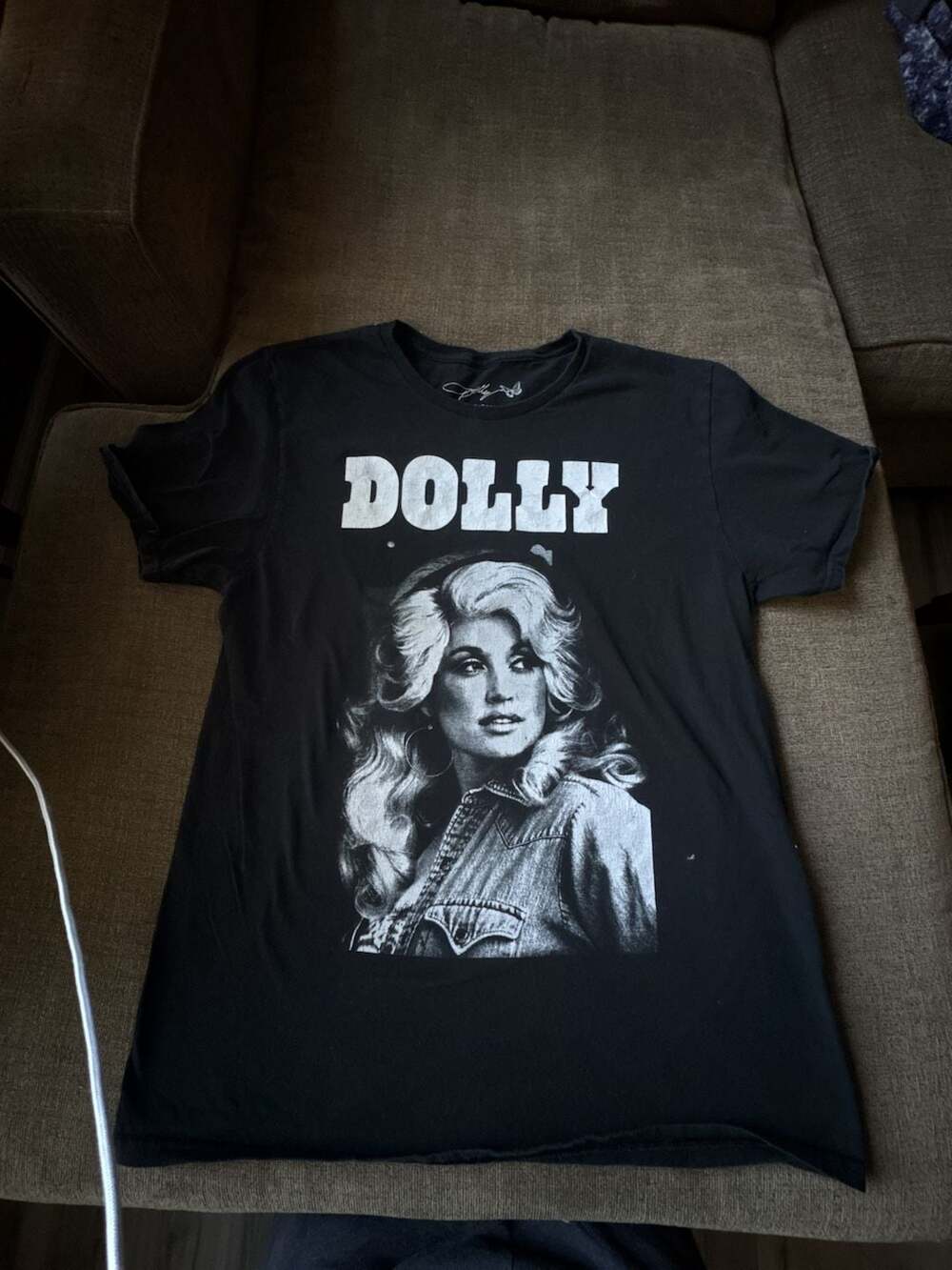 Dolly Parton Graphic Portrait Black T-Shirt